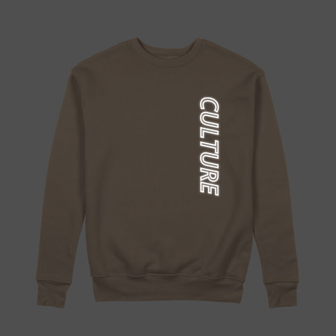 Culture Sweatshirt Outline Brown