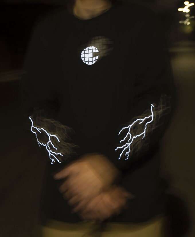 Culture Long Sleeve Lightning 3M Black