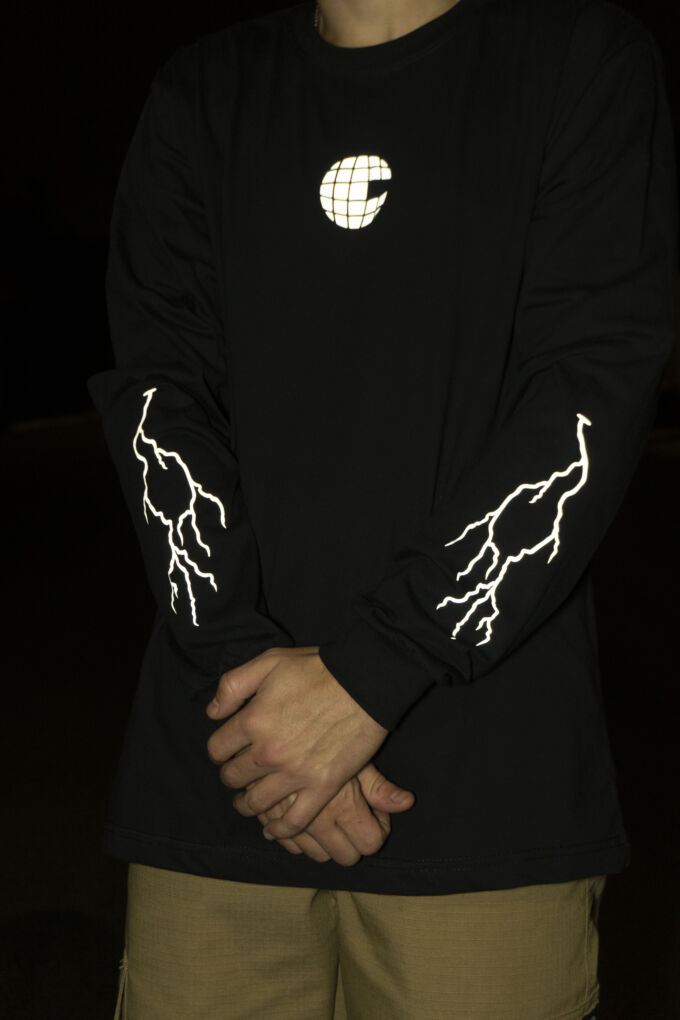 Culture Long Sleeve Lightning 3M Black