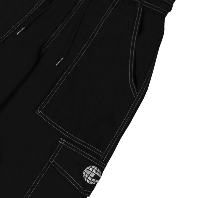 Culture Cargo Pants Contrast Black