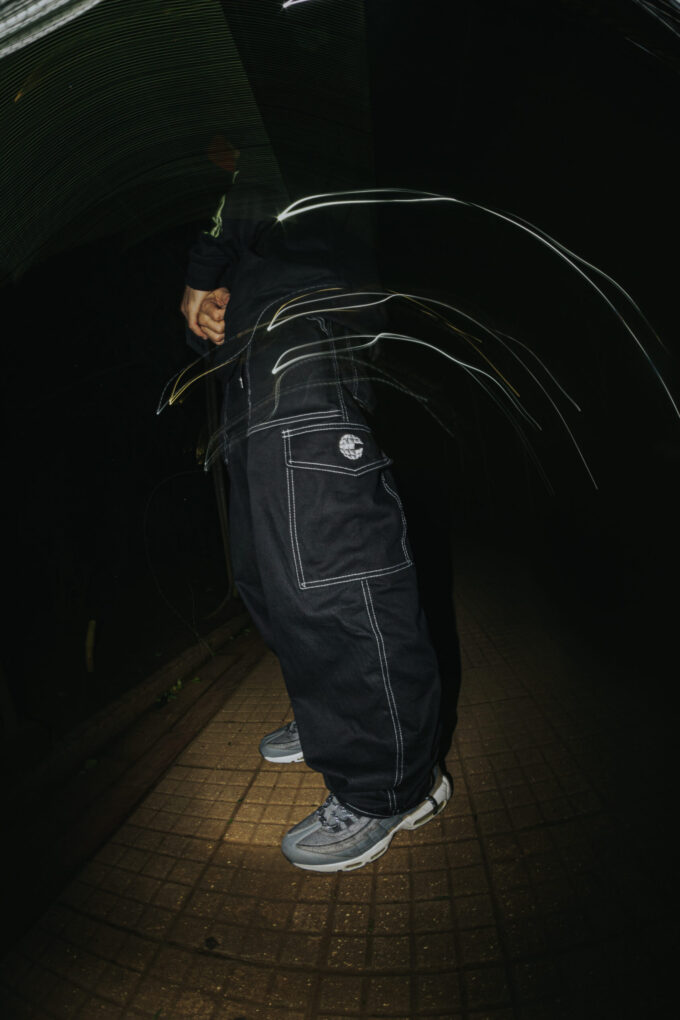 Culture Cargo Pants Contrast Black