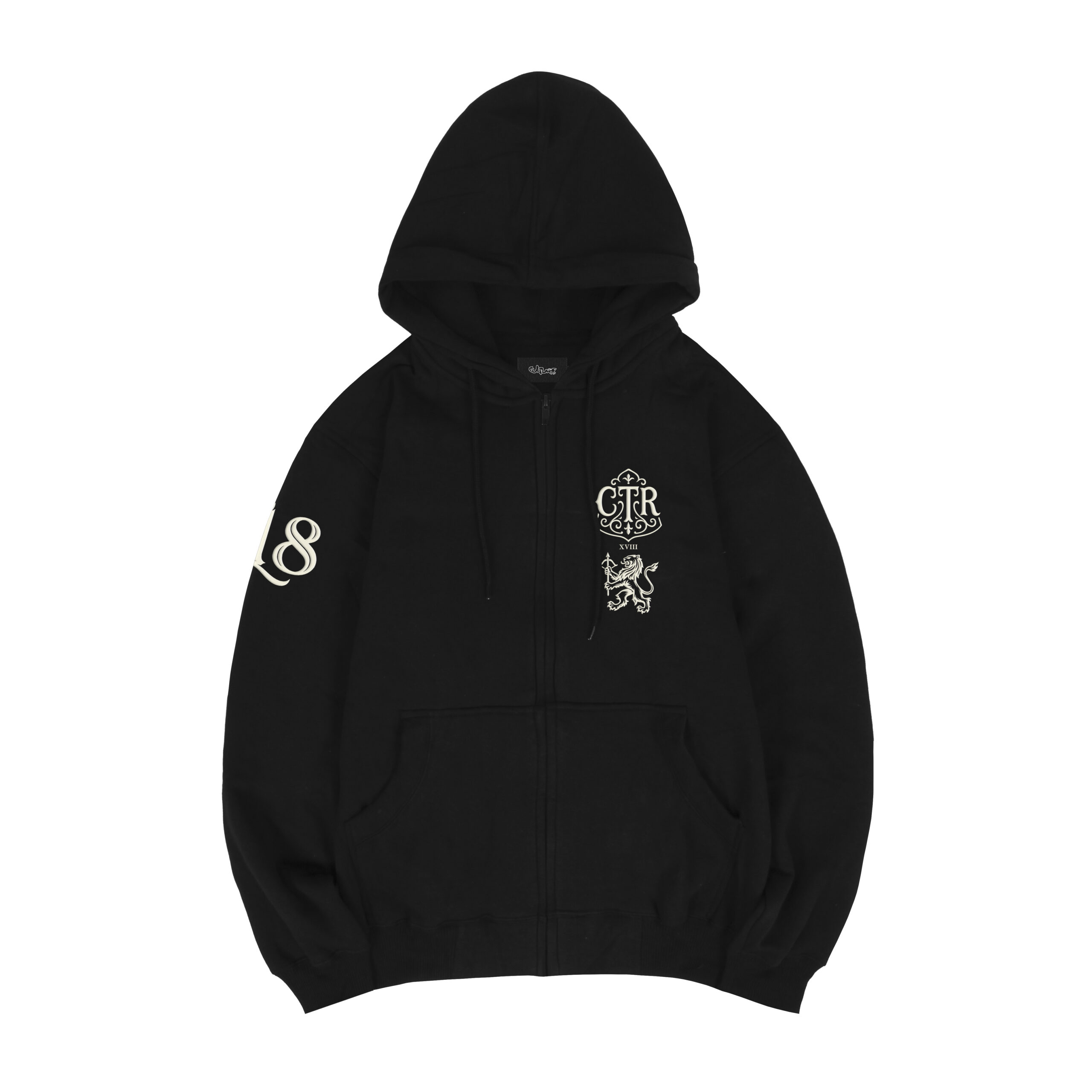 Culture Hoodie Zip Imperial Black
