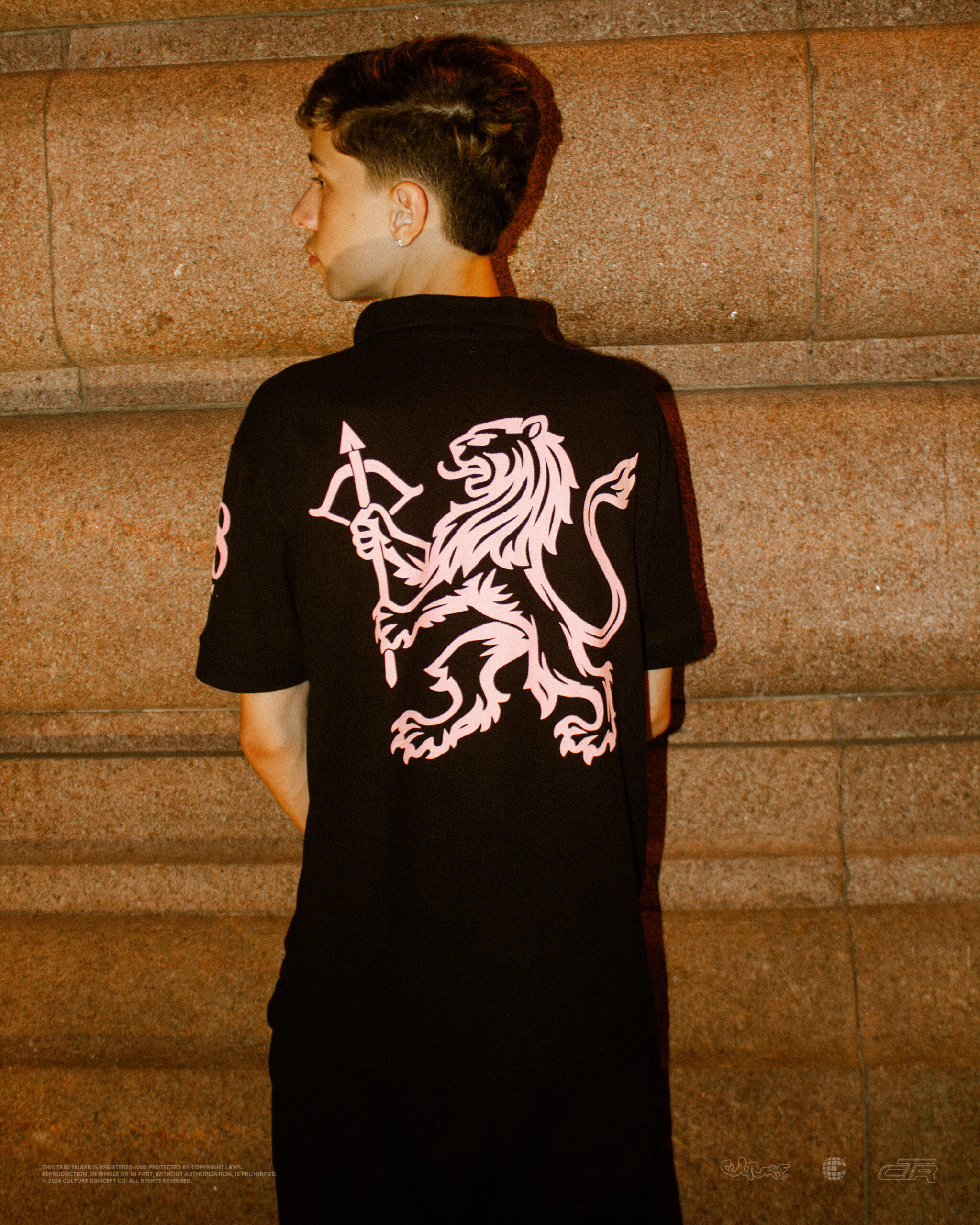 Culture Polo Imperial Black/Pink