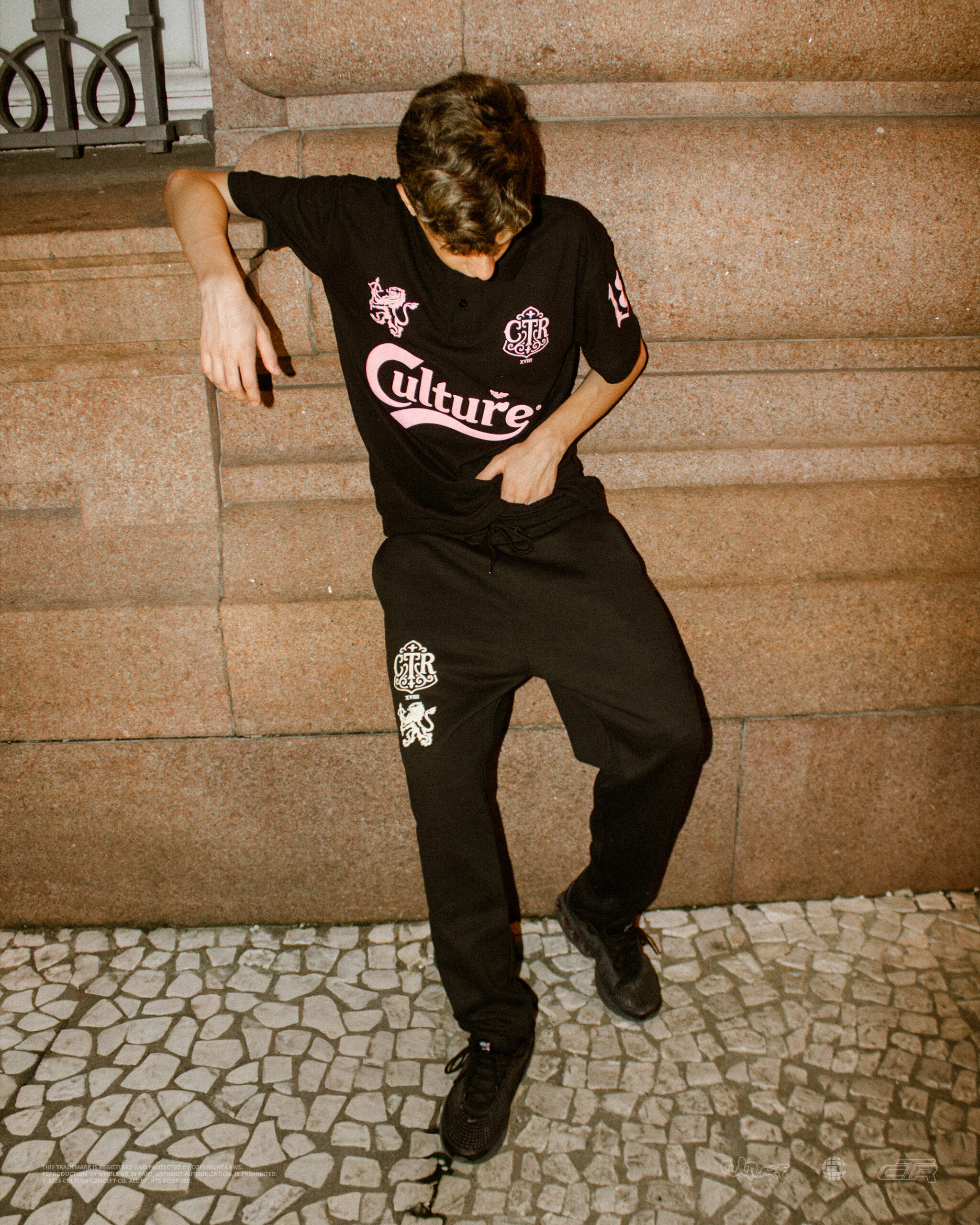 Culture Polo Imperial Black/Pink